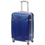Чемодан на колесах дорожный средний багаж на двоих для путешествий мужской m+ Тевин размер М+ 68 см 77 л легкий и прочный abs (абс) пластик Серый TEVIN