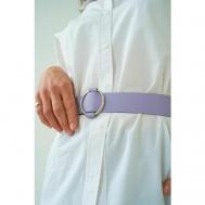 Ремень , для женщин, размер S/M, длина 96 см., фиолетовый Rada Leather