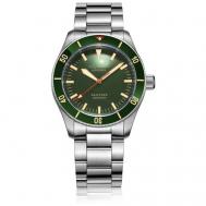 Наручные часы Sea star V2 green dial green ceramic bezel, зеленый Aquatico