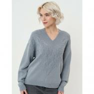 Пуловер , размер 42/48, серый VAY