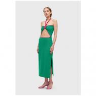 Платье , повседневное, прилегающее, миди, открытая спина, размер XXS, зеленый Studio 29