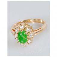 Кольцо помолвочное , хризопраз, размер 16, зеленый Lotus Jewelry