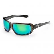 Солнцезащитные очки , прямоугольные, спортивные, ударопрочные, поляризационные, с защитой от УФ, устойчивые к появлению царапин, коричневый LiP Sunglasses