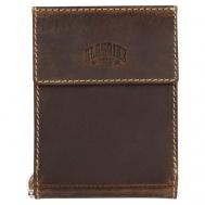 Бумажник , фактура гладкая, коричневый Klondike 1896