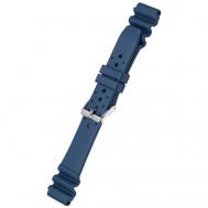Ремешок , фактура матовая, тиснение, перфорированная, гладкая, размер 22/20 M, синий Bonetto Cinturini
