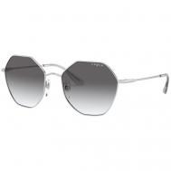 Солнцезащитные очки  eyewear, шестиугольные, оправа: металл, градиентные, с защитой от УФ, для женщин, серебряный Vogue