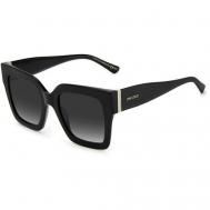 Солнцезащитные очки , прямоугольные, оправа: пластик, для женщин, черный Jimmy Choo