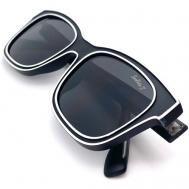 Солнцезащитные очки , вайфареры, оправа: пластик, с защитой от УФ, черный Smakhtin'S eyewear & accessories