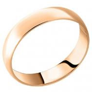 Кольцо обручальное красное золото, 585 проба, размер 22.5, золотой, красный Atoll