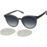 Солнцезащитные очки , круглые, с защитой от УФ, для женщин, серый Einstoffen