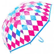 Зонт-трость , механика, купол 92 см., прозрачный, мультиколор Mary Poppins