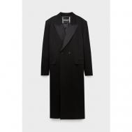 Пальто  , демисезон/лето, оверсайз, удлиненное, размер 40, черный Frenken