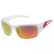 Солнцезащитные очки , спортивные, зеркальные, поляризационные, красный Norfin