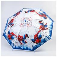 Зонт-трость механика, купол 84 см., синий, красный Нет бренда