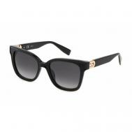 Солнцезащитные очки , прямоугольные, оправа: пластик, для женщин, черный Furla