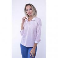Блуза  , размер 46, розовый Тамбовчанка