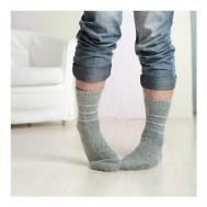 Мужские носки , 1 пара, классические, размер 44-46, серый Бабушкины носки