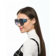 Солнцезащитные очки  98572, квадратные, оправа: металл, поляризационные, для женщин, голубой Etre
