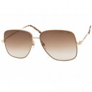 Солнцезащитные очки  619/S, бабочка, оправа: металл, градиентные, с защитой от УФ, для женщин, золотой Marc Jacobs