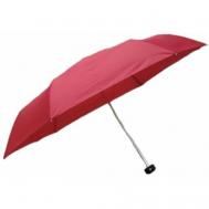 Зонт , механика, 3 сложения, купол 98 см., 6 спиц, красный Samsonite