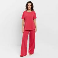 Пижама , размер 50, фуксия, красный MINAKU