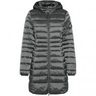 Пальто  , демисезон/зима, удлиненное, размер 38, серый Cinque
