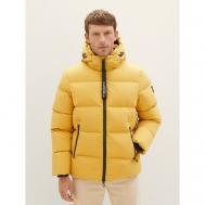 куртка , демисезон/зима, силуэт прямой, капюшон, размер XXL, оранжевый Tom Tailor