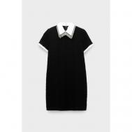 Платье , прямой силуэт, мини, размер 42, черный N°21