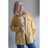 Куртка-рубашка , размер Freesize, желтый BGT