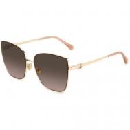 Солнцезащитные очки , квадратные, оправа: металл, для женщин, золотой Jimmy Choo