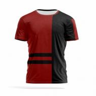 Футболка , размер 5XL, черный, бордовый PANiN Brand