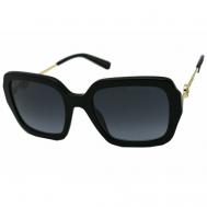 Солнцезащитные очки  652/S, бабочка, с защитой от УФ, градиентные, для женщин, черный Marc Jacobs
