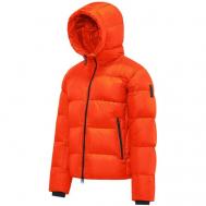 Куртка , демисезон/зима, силуэт прямой, манжеты, капюшон, карманы, стеганая, размер XXL, зеленый BOMBOOGIE