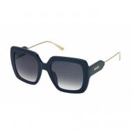 Солнцезащитные очки  299-V15, прямоугольные, оправа: пластик, для женщин, синий Nina Ricci