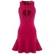 Платье , вискоза, повседневное, мини, размер 42, розовый Peonium
