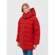 куртка  , демисезон/зима, съемный капюшон, размер XL, красный United Colors of Benetton