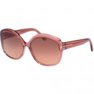 Солнцезащитные очки , бабочка, оправа: пластик, градиентные, для женщин, розовый Tom Ford