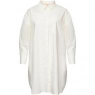Платье , повседневное, прямой силуэт, мини, размер L, белый GERTRUDE + GASTON