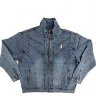 куртка , демисезон/лето, силуэт прямой, размер 66, синий DEKON`S