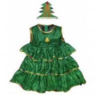 Карнавальный костюм детский Ёлочка зеленая нарядная LU7810  104-110cm InMyMagIntri