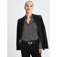 Блуза  , повседневный стиль, размер XL, черный ZARINA