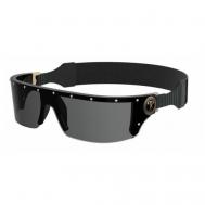 Солнцезащитные очки , монолинза, оправа: пластик, с защитой от УФ, для женщин, черный Moschino