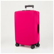 Чехол для чемодана , текстиль, розовый, красный