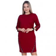 Платье , размер 46, бордовый Elena Tex