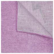 Нагрудный платок , натуральный шелк, лен, однотонный, для мужчин, фиолетовый Atelier F&B