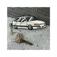 Брелок  для ключей, LADA, BMW, HONDA, TOYOTA / , гладкая фактура, LADA (ВАЗ), белый Resource Stickers