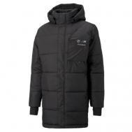 Куртка , силуэт прямой, карманы, съемный капюшон, стеганая, утепленная, размер XL, черный Puma