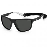 Солнцезащитные очки , квадратные, спортивные, поляризационные, с защитой от УФ, для мужчин, серый Polaroid
