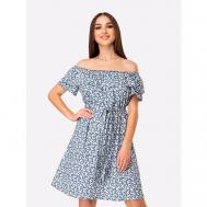 Пляжное платье , размер 52, синий HappyFox