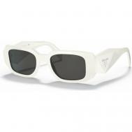 Солнцезащитные очки , прямоугольные, оправа: пластик, с защитой от УФ, для женщин, черный Prada